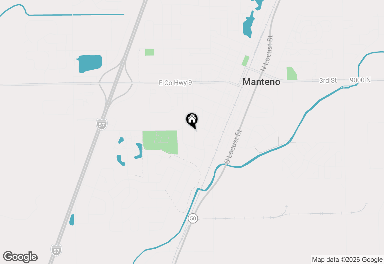 Map of 313 S Elm Street, Manteno, IL 60950