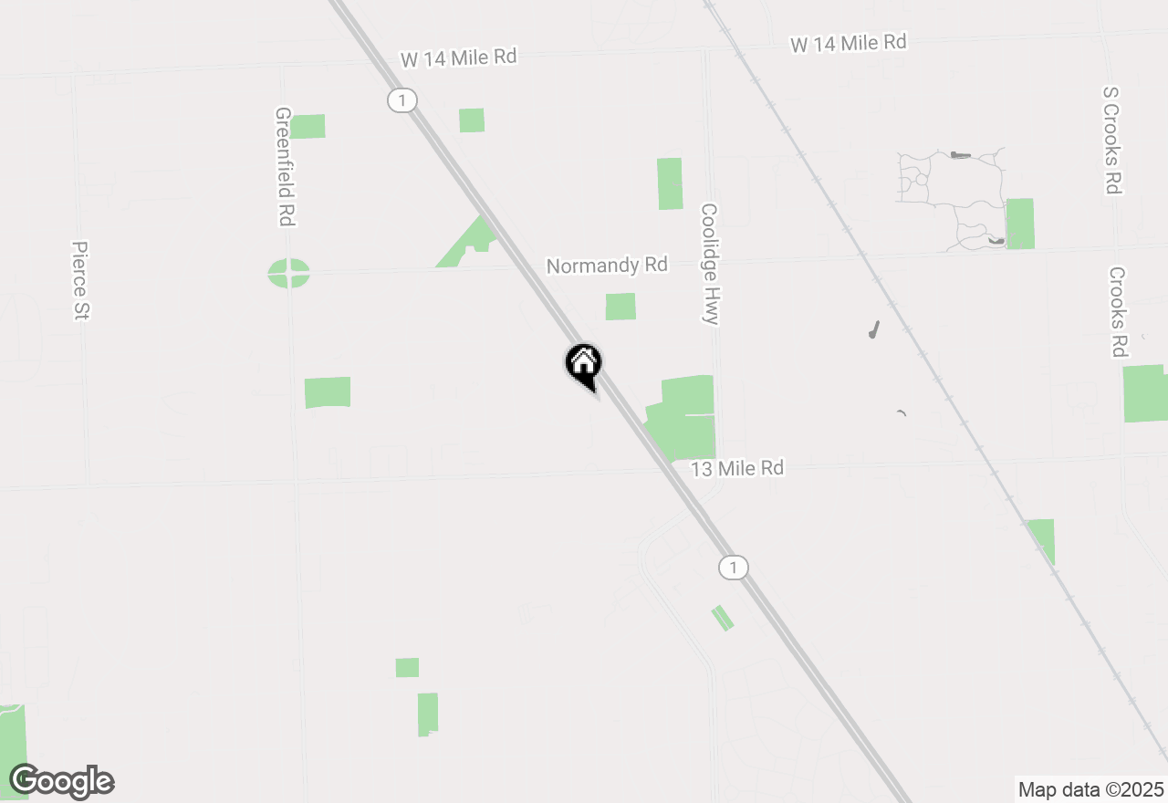 Map of 3625 Rockingham Road, Royal Oak, MI 48073