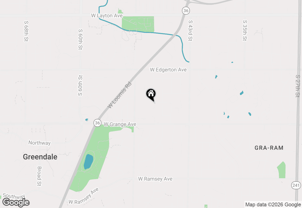 Map of 4821 W Clayton Crest Ave, Greenfield, WI 53220