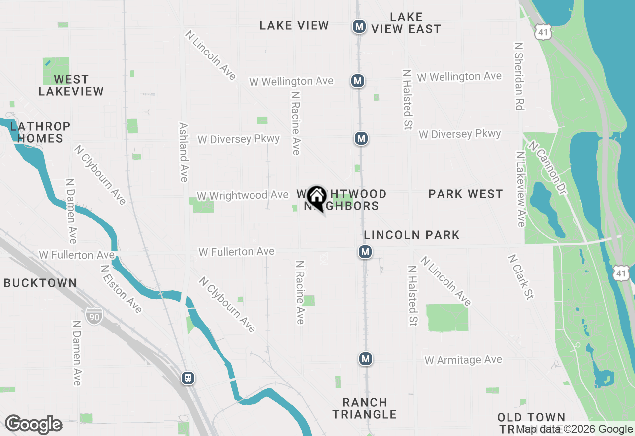 Map of 1122 W Altgeld Street #12, Chicago, IL 60614