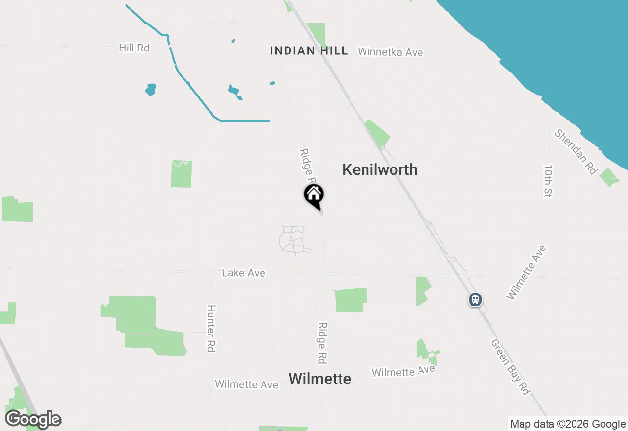 Map of 1917 Greenwood Avenue, Wilmette, IL 60091