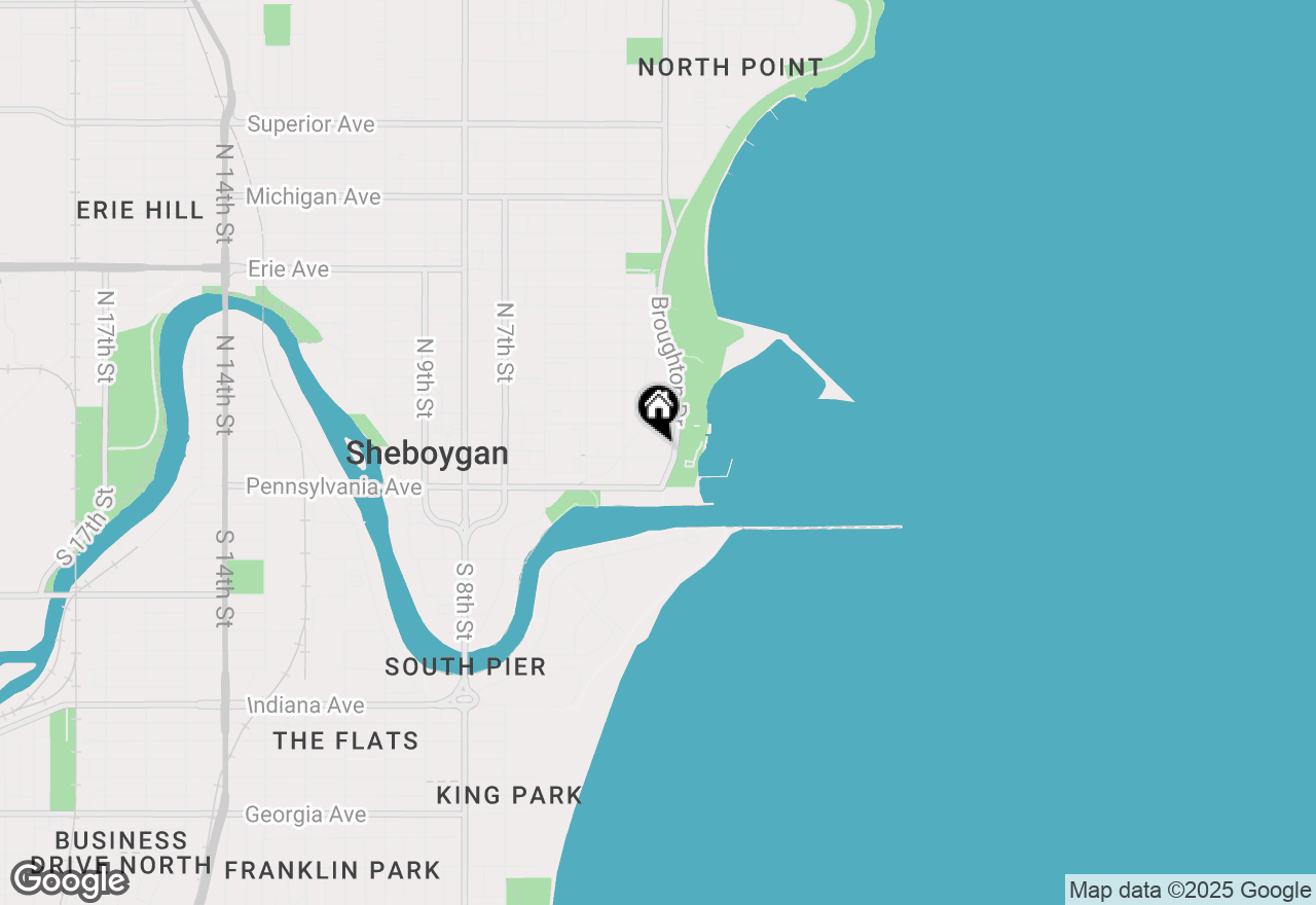 Map of 304 Center Ave #1, Sheboygan, WI 53081