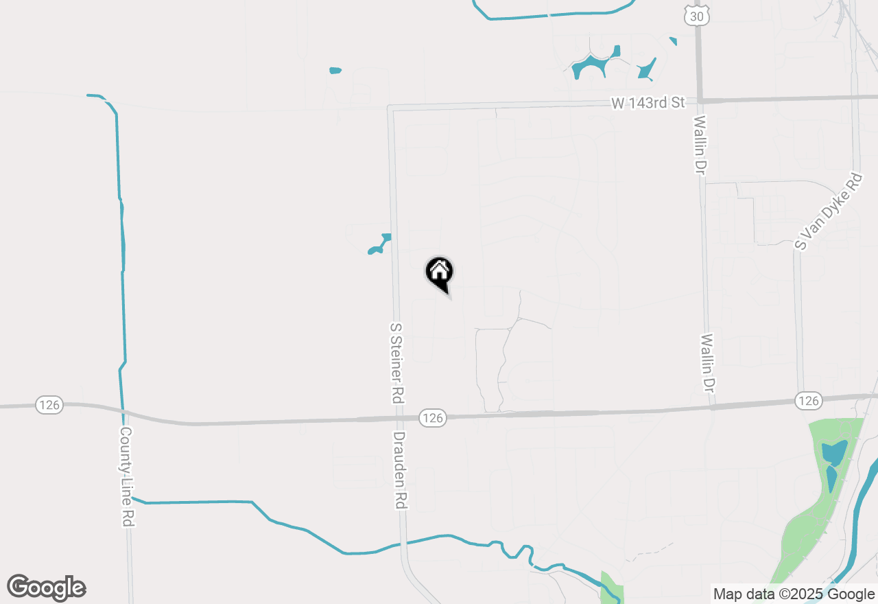 Map of 14801 S Greenbriar Drive, Plainfield, IL 60544