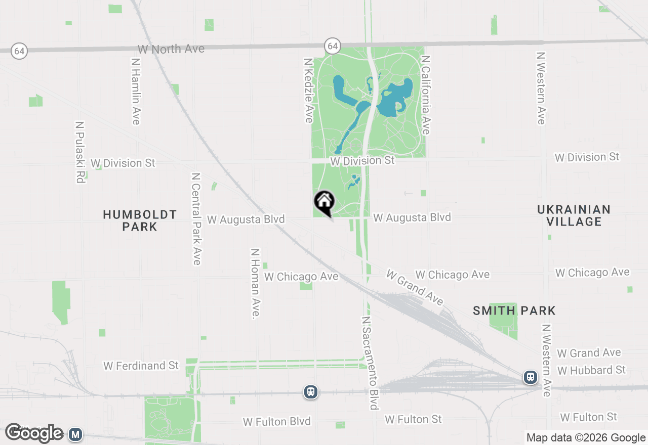 Map of 3133 W Augusta Boulevard #2E, Chicago, IL 60622