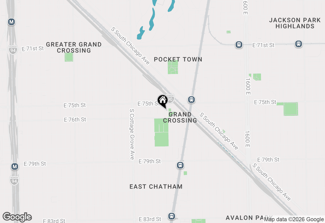 Map of 7533 S Ellis Avenue, Chicago, IL 60619
