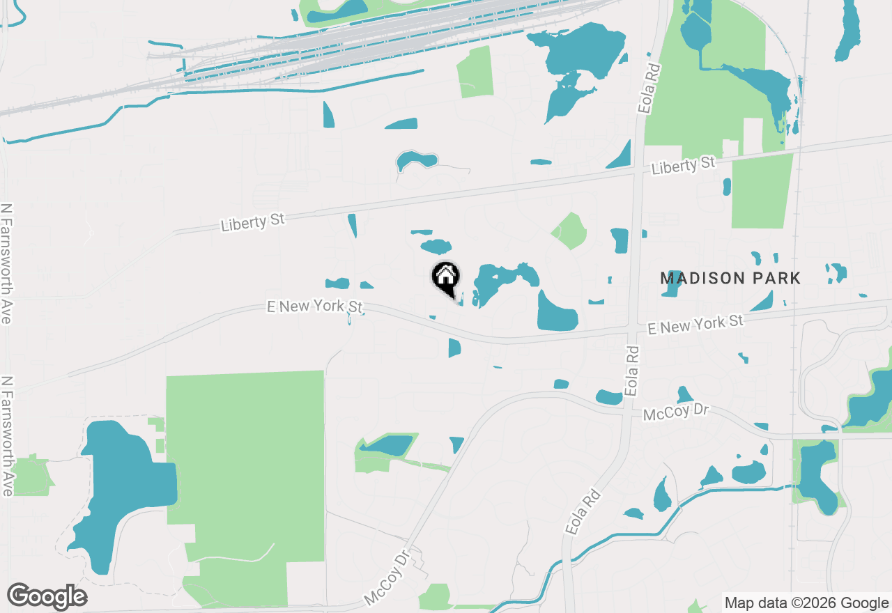 Map of 416 Jamestown Court, Aurora, IL 60502