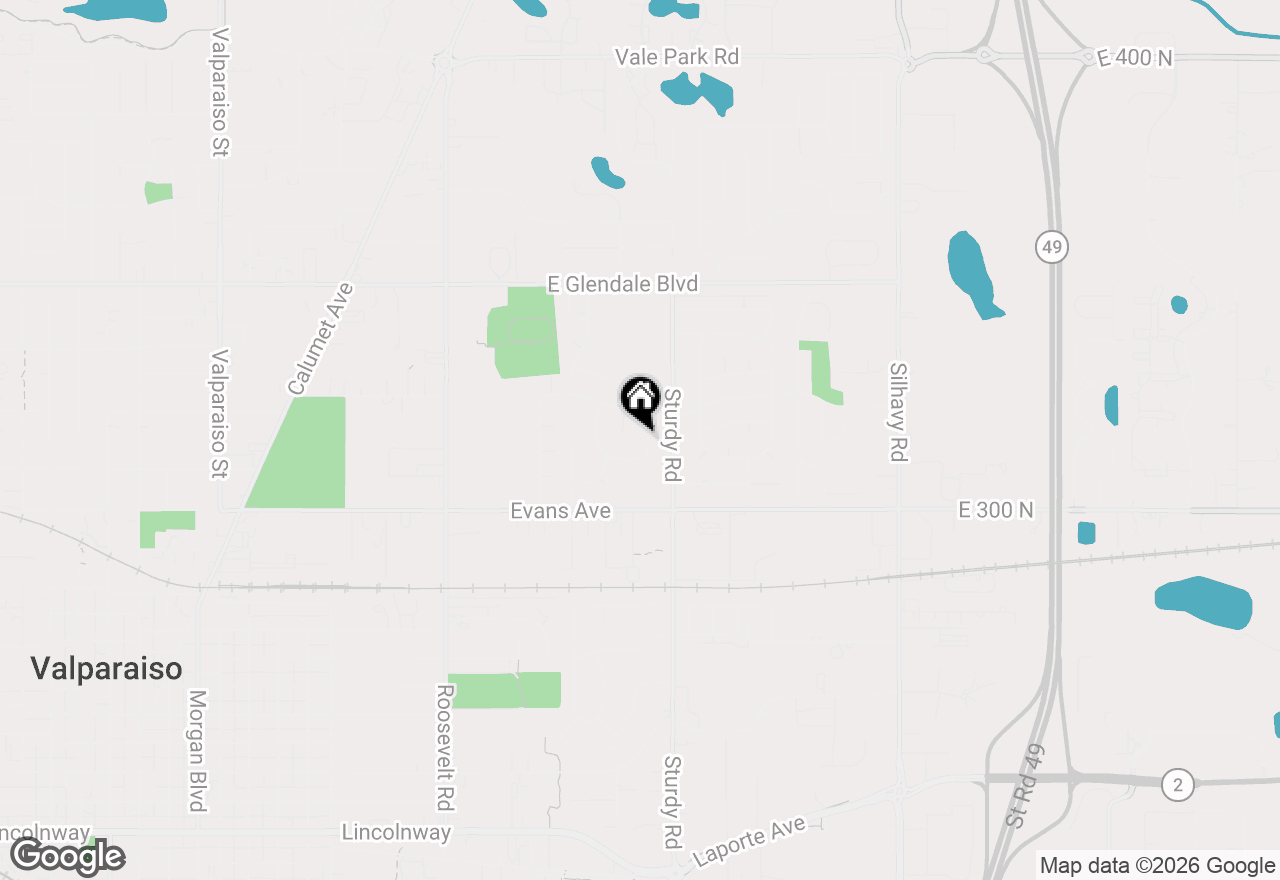 Map of 1309 Chesapeake Park Drive, Valparaiso, IN 46383