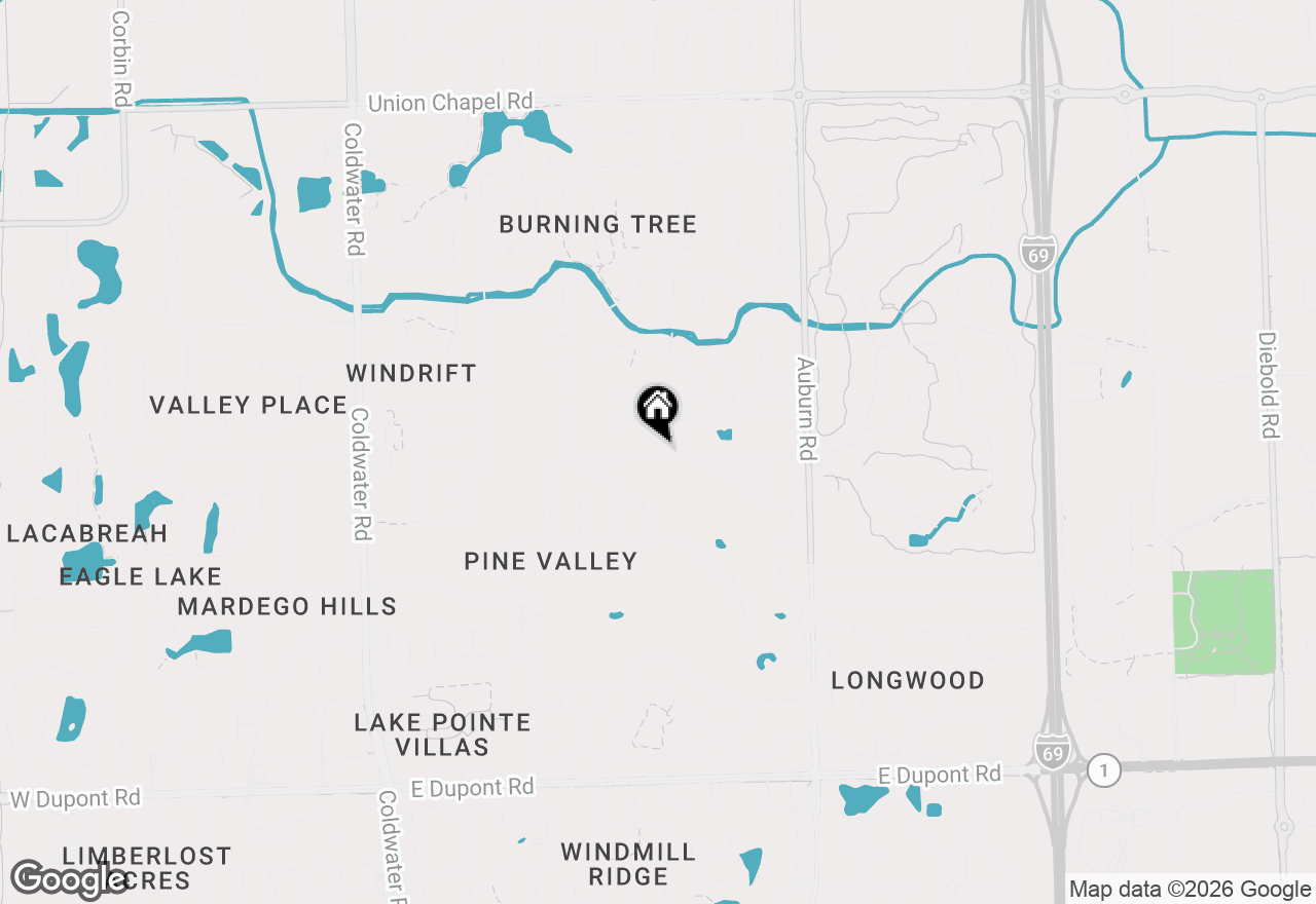 Map of 1701 Ransom Drive, Fort Wayne, IN 46845