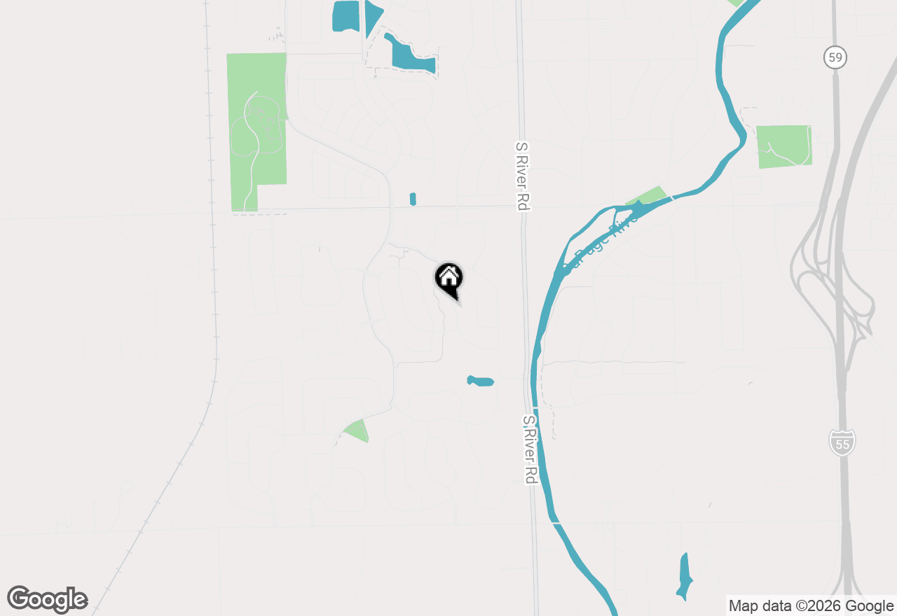 Map of 1009 Callaway Drive W, Shorewood, IL 60404