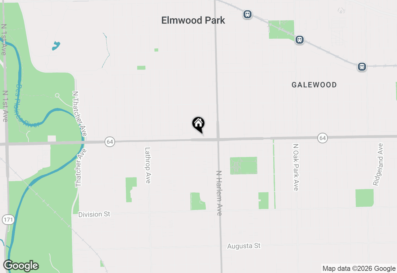 Map of 7300 W North Avenue #6E, Elmwood Park, IL 60707