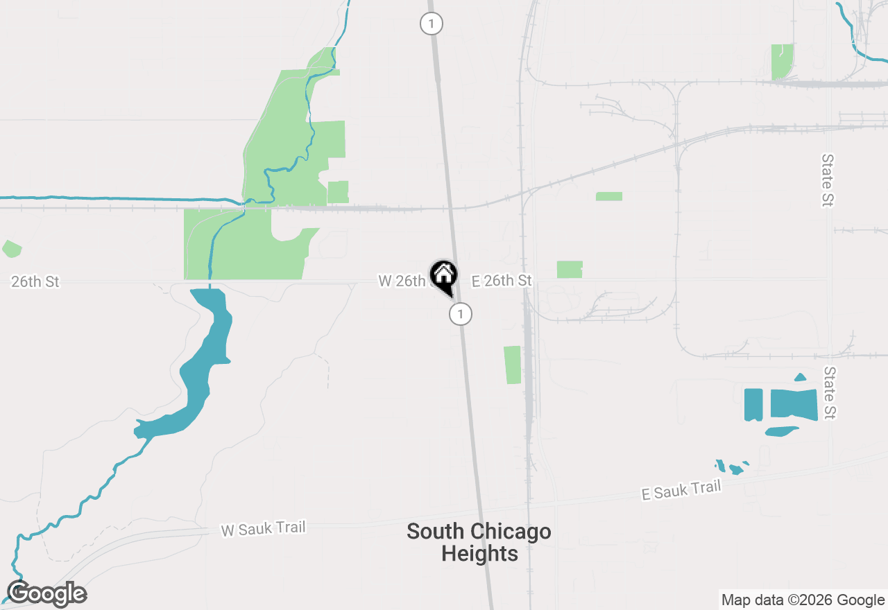 Map of 104 Interocean Avenue, South Chicago Heights, IL 60411