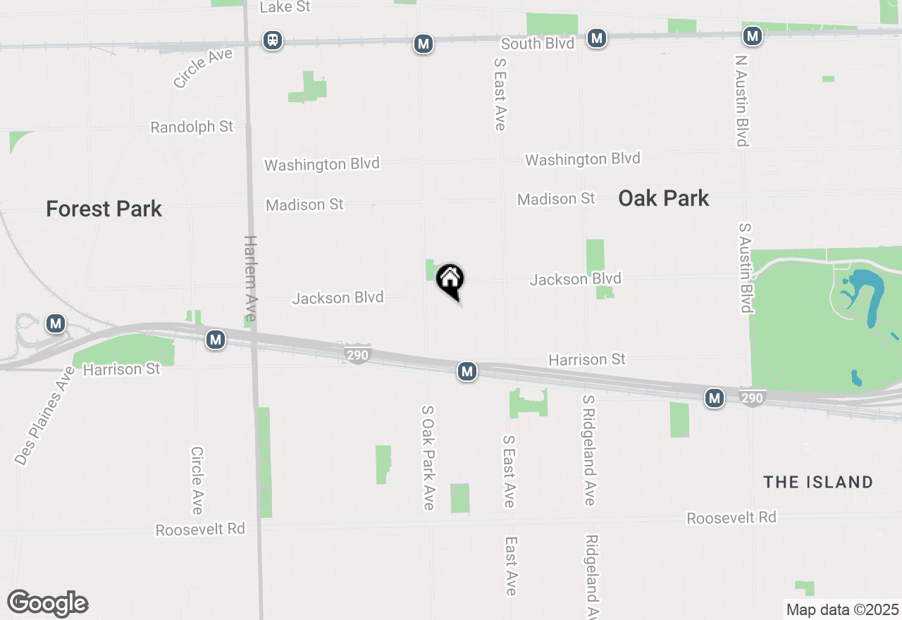 Map of 732 S Euclid Avenue, Oak Park, IL 60304