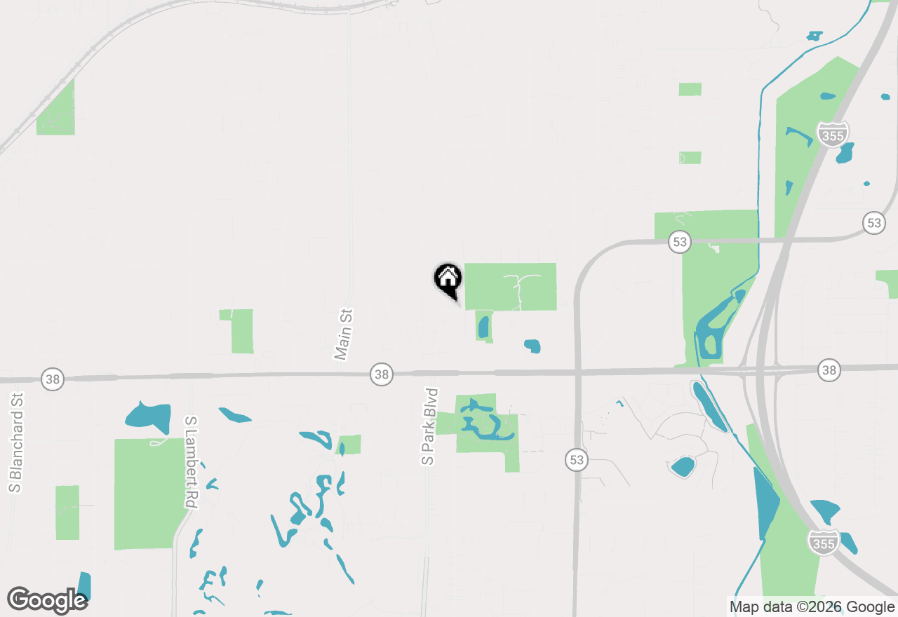 Map of 83 N Park Boulevard, Glen Ellyn, IL 60137