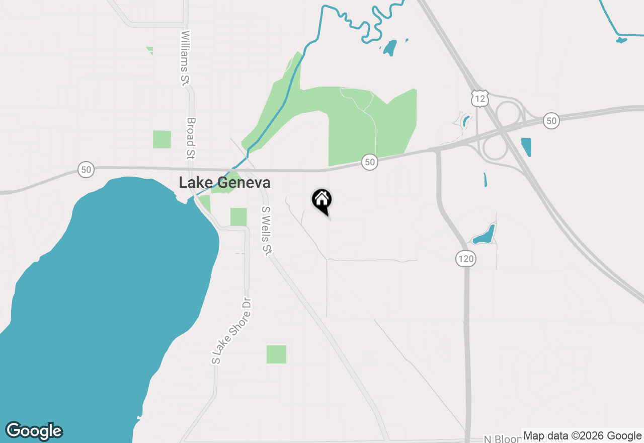 Map of 320 Curtis St, Lake Geneva, WI 53147