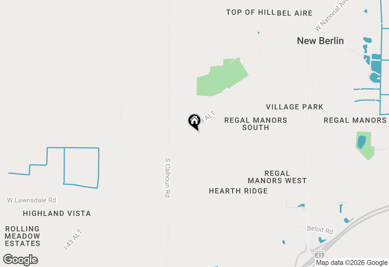 Map of 4335 S Rose Ct, New Berlin, WI 53151