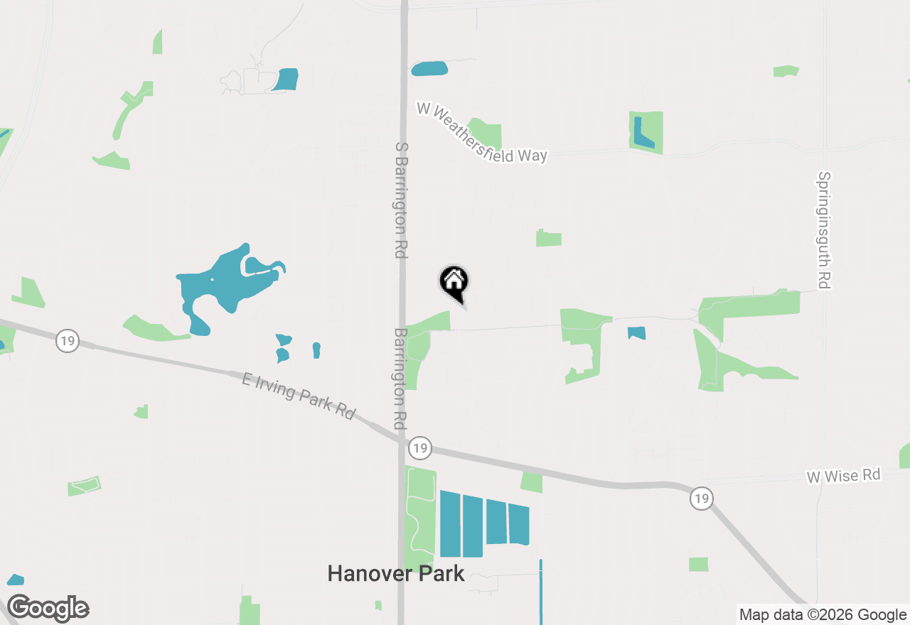 Map of 7798 Kingsbury Drive, Hanover Park, IL 60133