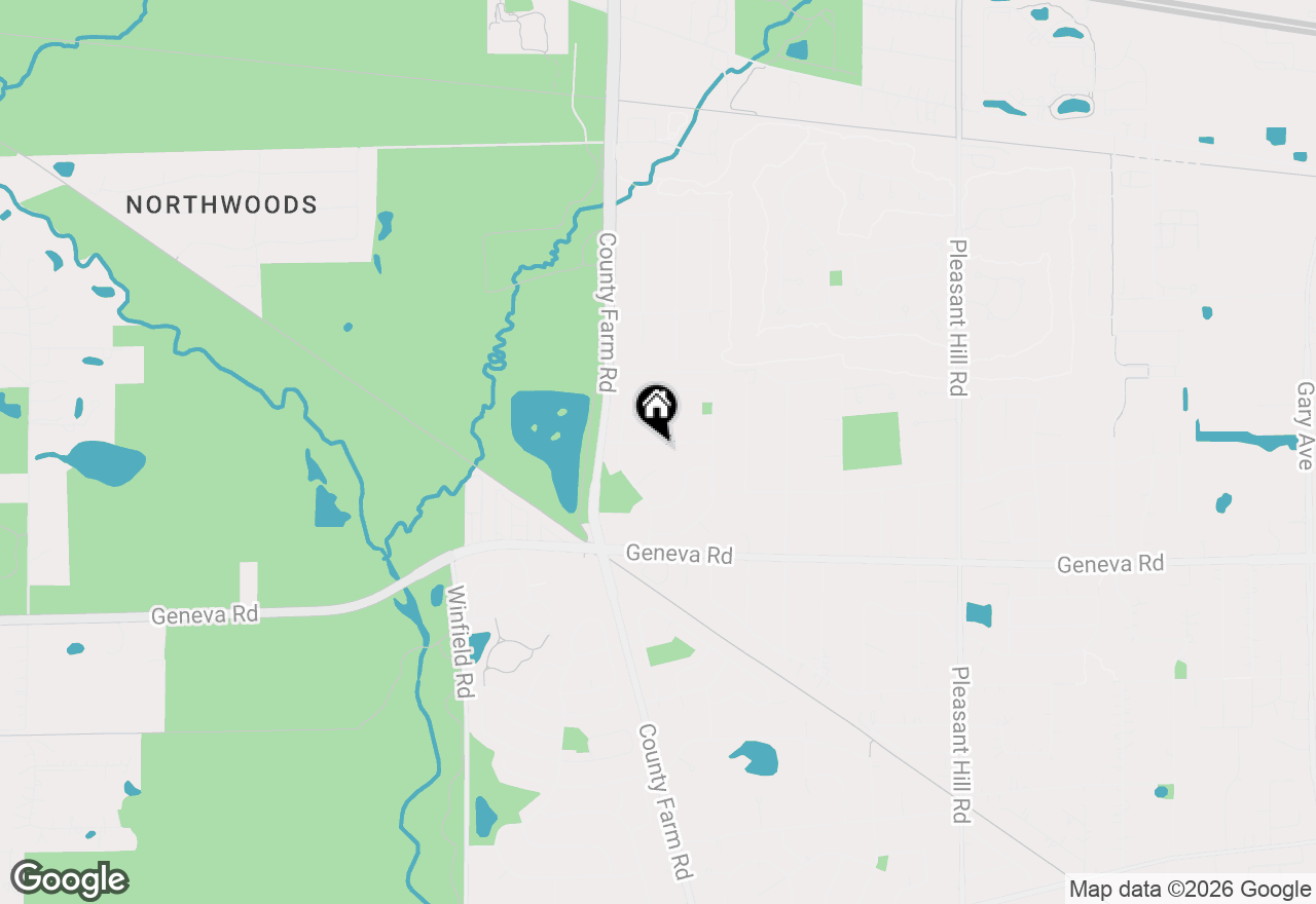 Map of 27W125 Chestnut Lane, Winfield, IL 60190