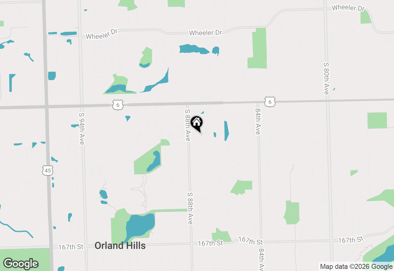 Map of 8735 Golden Rose Drive, Orland Park, IL 60462