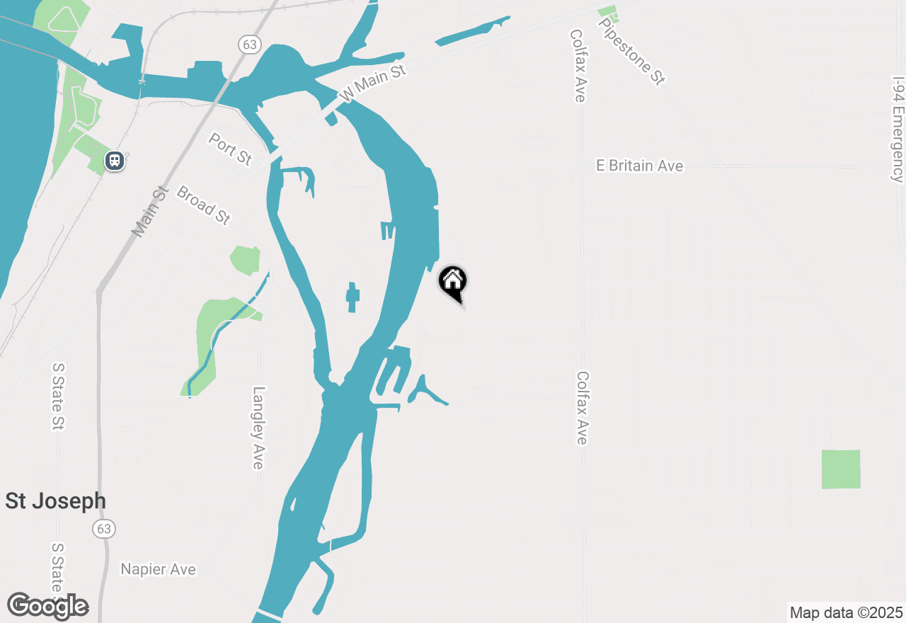 Map of 825 Riverview Drive, Benton Harbor, MI 49022