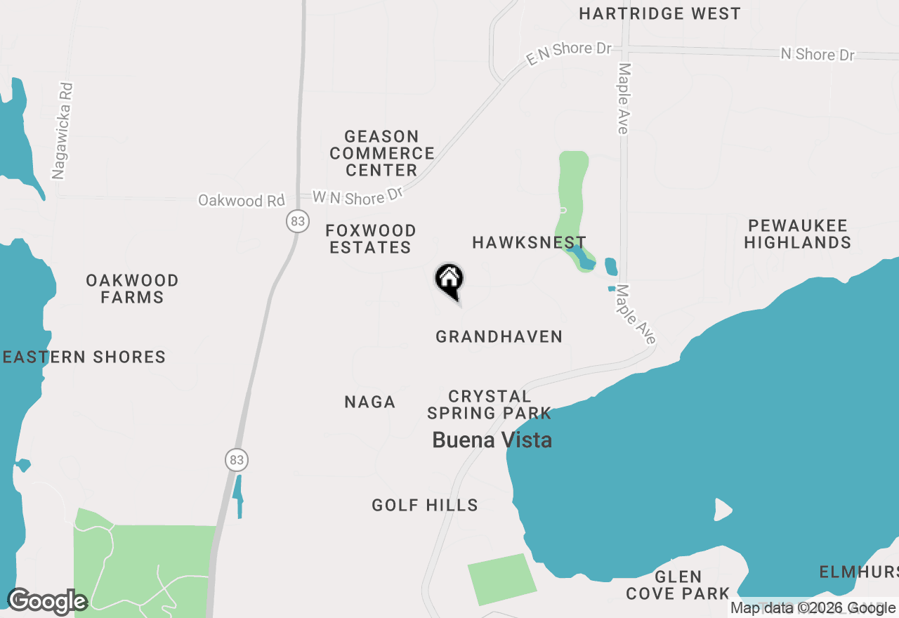 Map of W305N2808 Foxwood Ct, Pewaukee, WI 53072