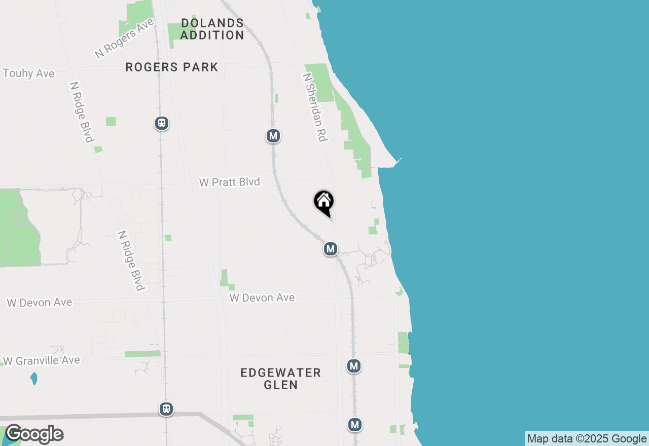 Map of 1220 W Albion Avenue #1W, Chicago, IL 60626