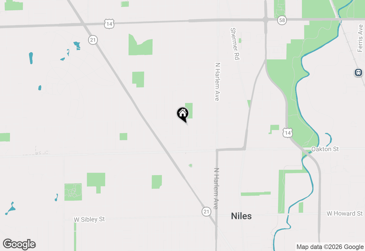 Map of 8136 N Oketo Avenue, Niles, IL 60714