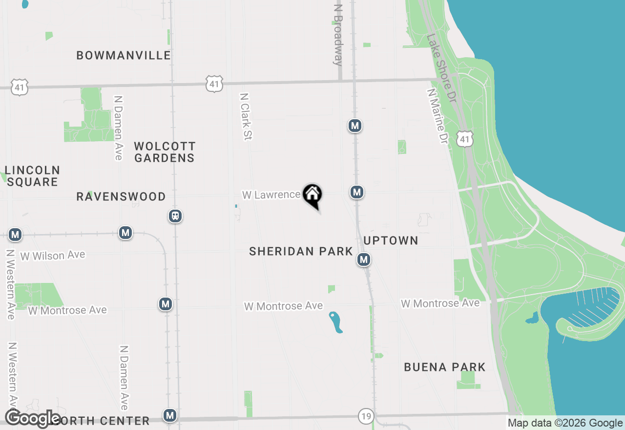 Map of 4711 N Malden Street #2S, Chicago, IL 60640