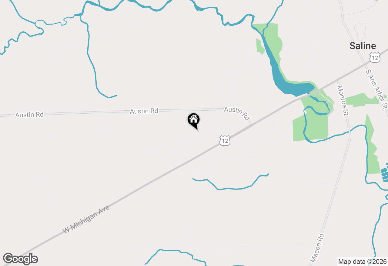 Map of 2721 Maize Loop, Saline, MI 48176