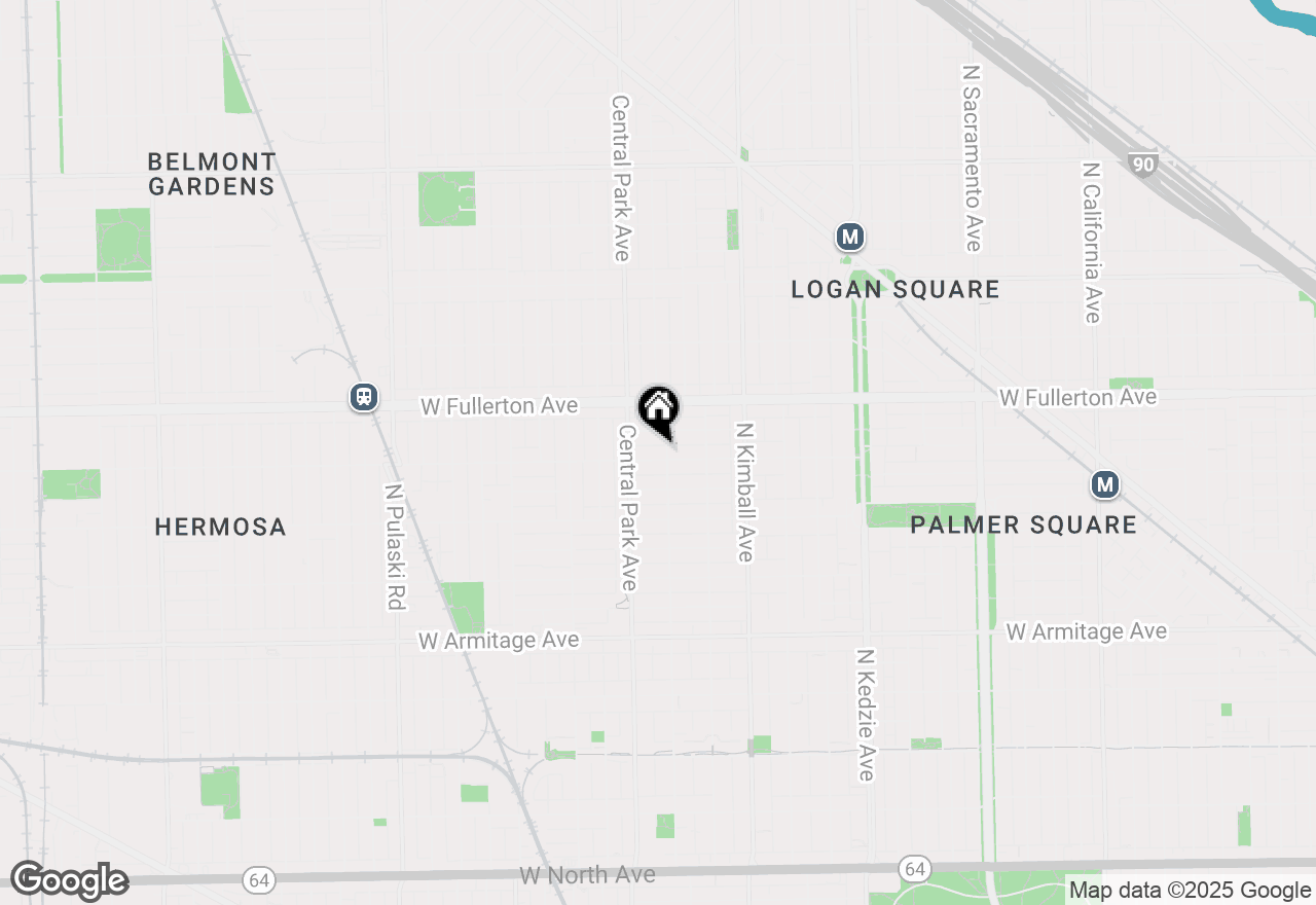 Map of 3550 W Belden Avenue #1, Chicago, IL 60647