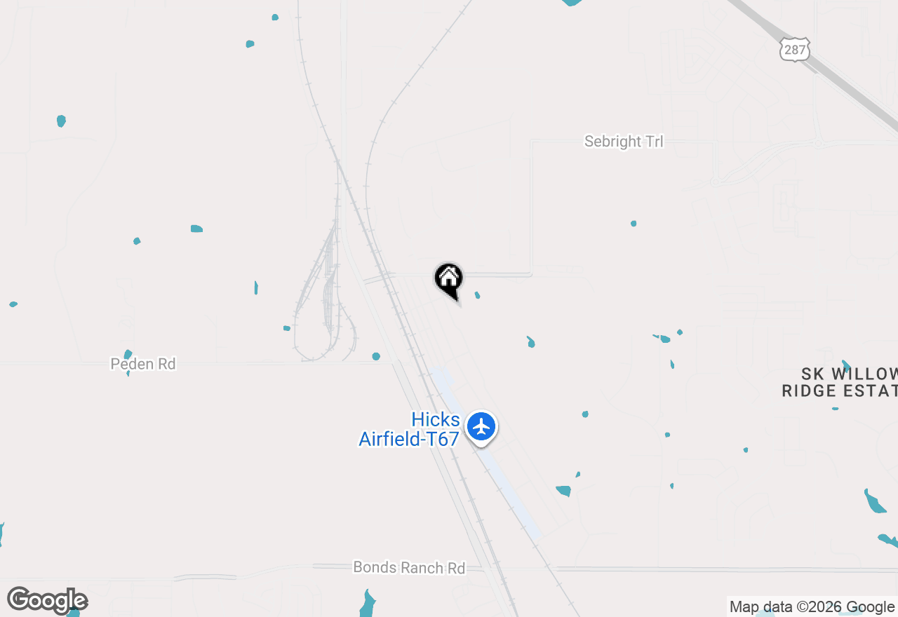 Map of 930 Aviator Drive, Fort Worth, TX 76179