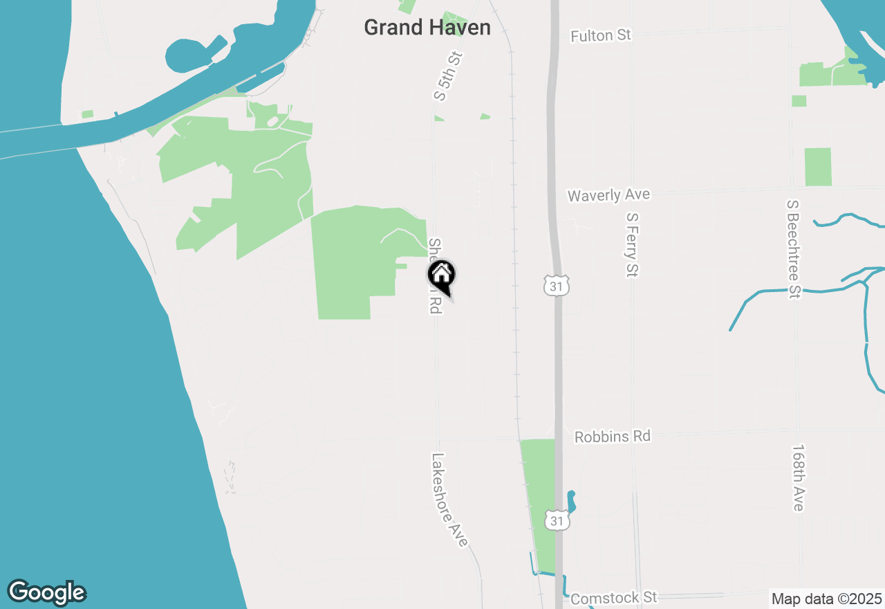 Map of 1404 Sheldon Road, Grand Haven, MI 49417