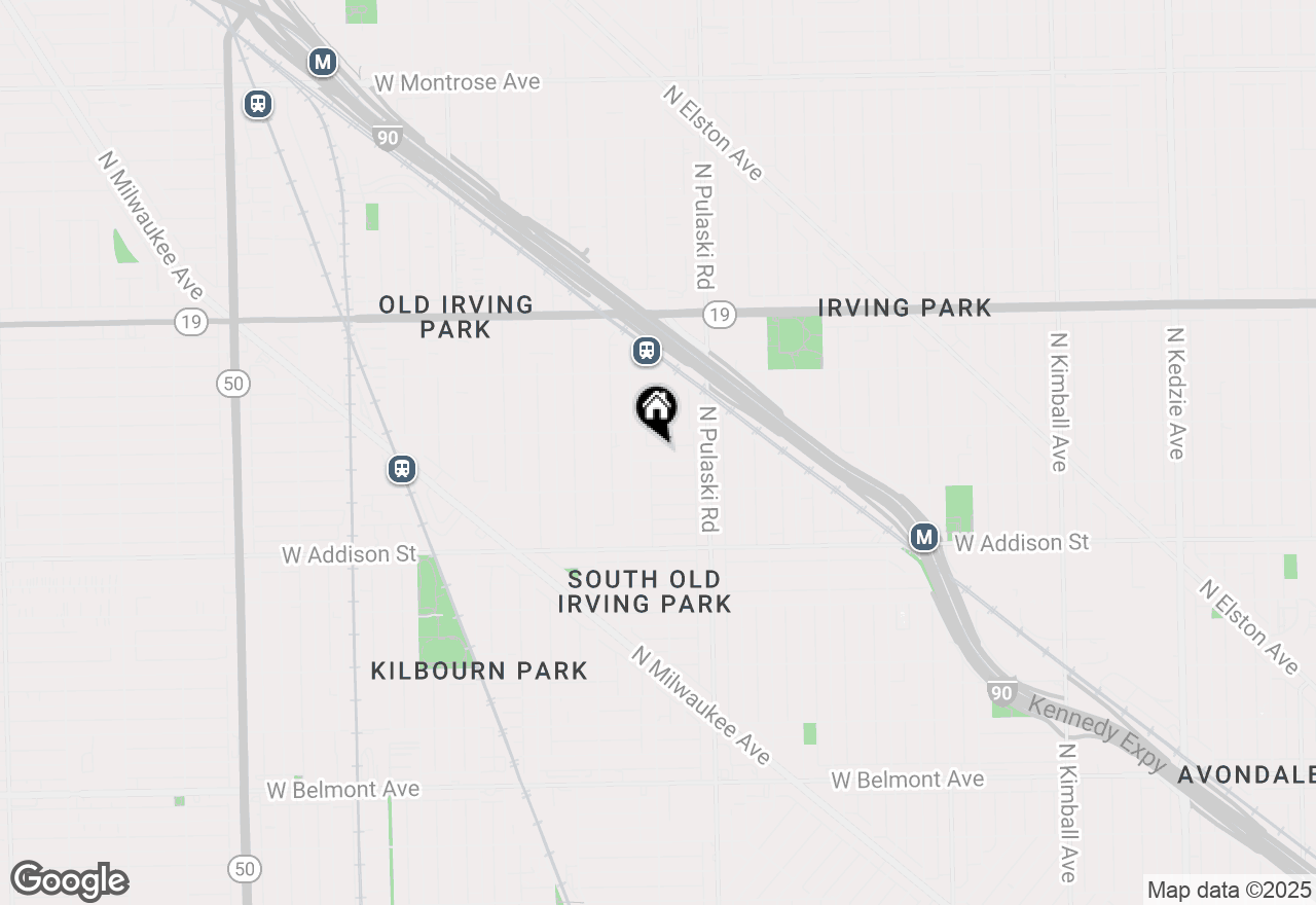 Map of 4054 W Warwick Avenue, Chicago, IL 60641