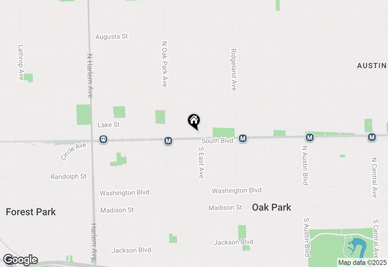 Map of 108 Bishop Quarter Lane, Oak Park, IL 60302