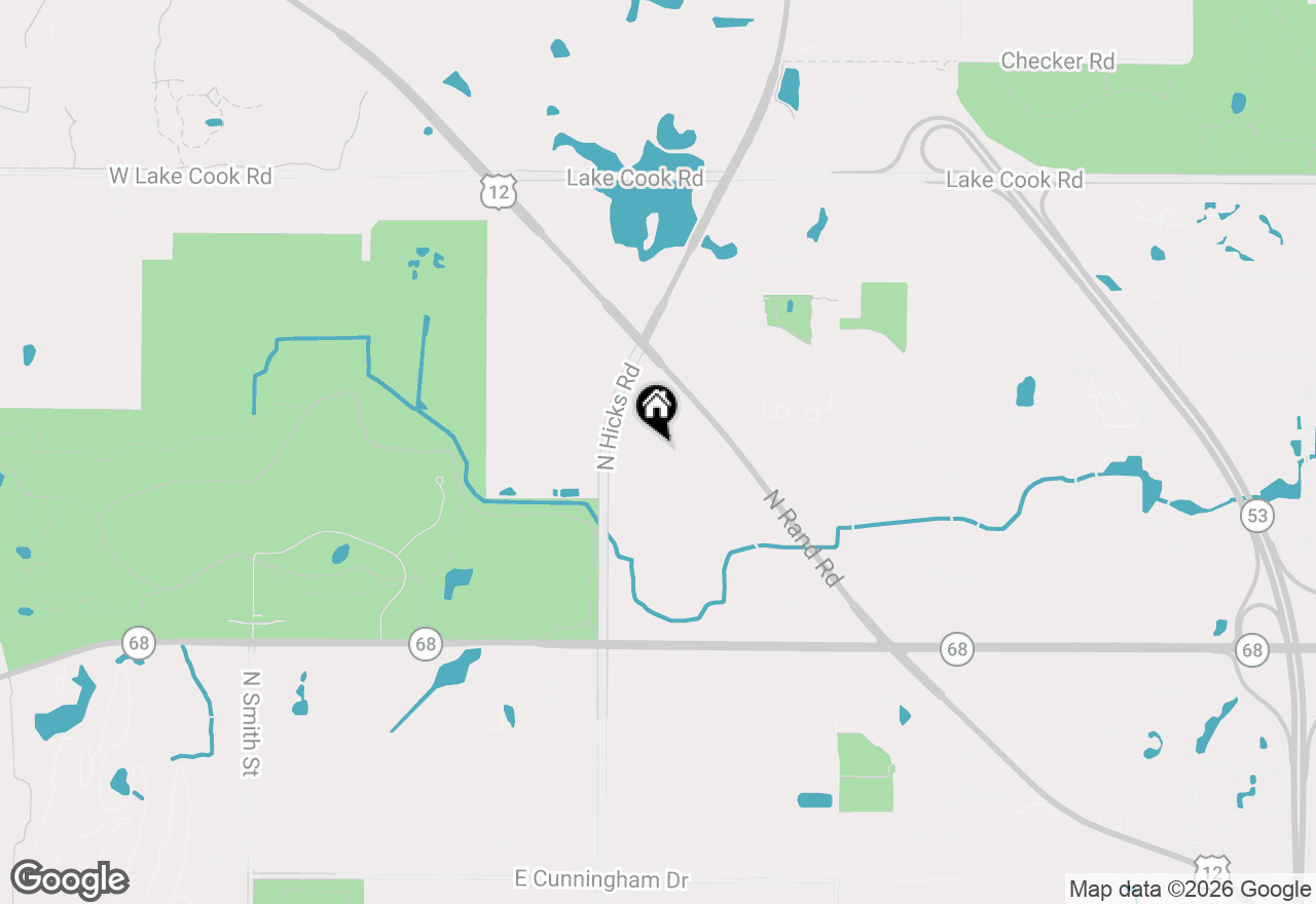 Map of 1955 N Hicks Road #105, Palatine, IL 60074