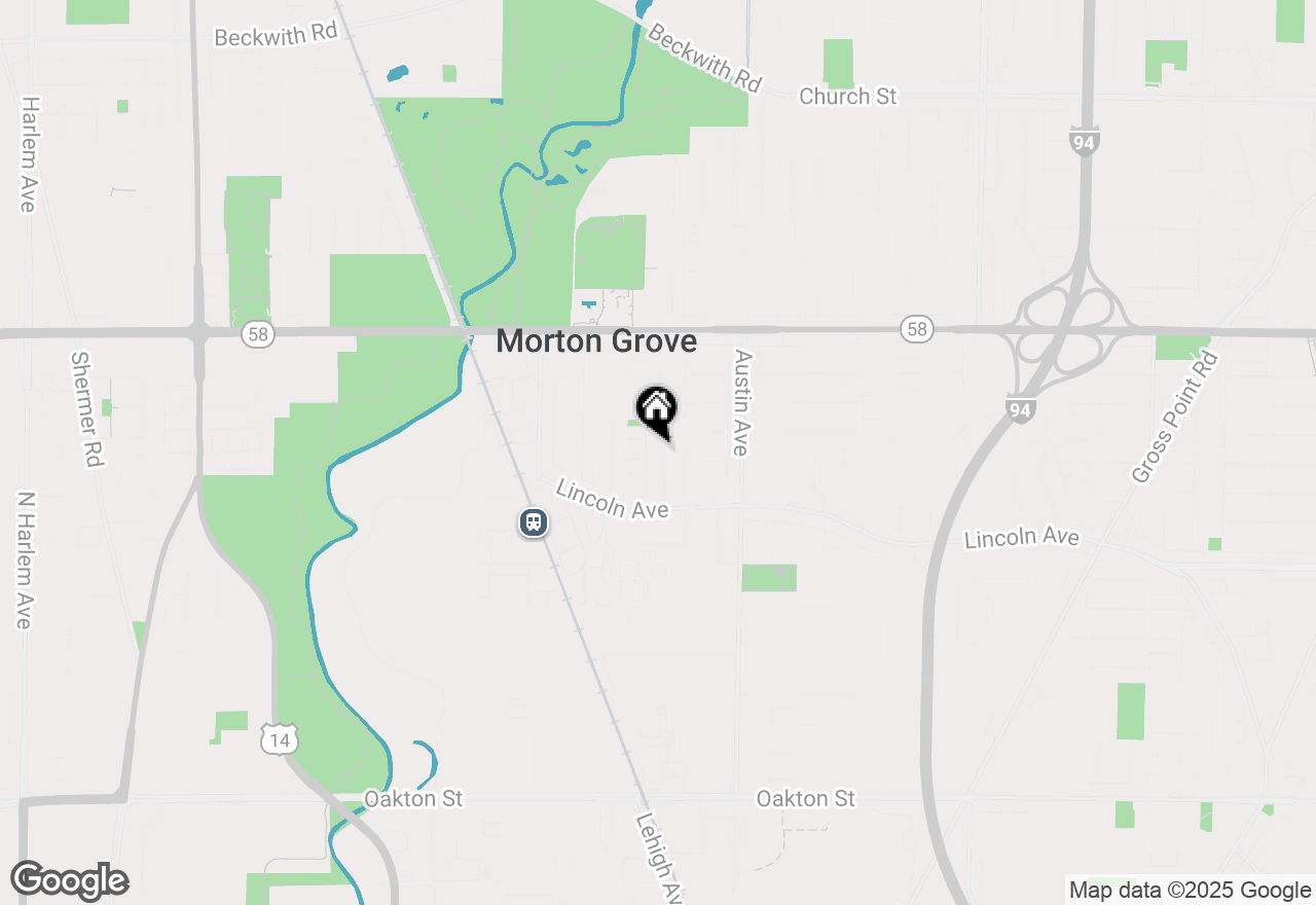 Map of 8542 School Street, Morton Grove, IL 60053