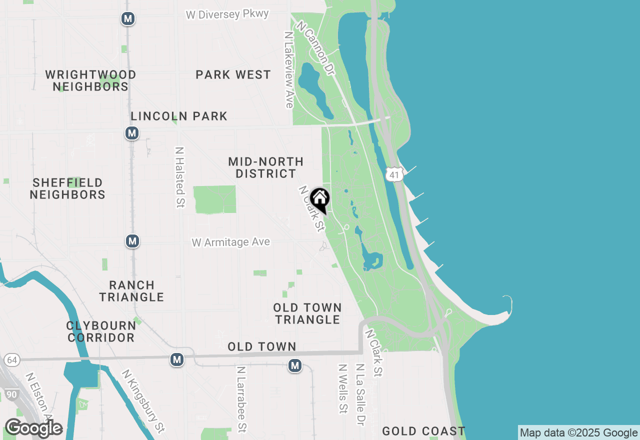 Map of 2000 N Lincoln Park West #1214, Chicago, IL 60614