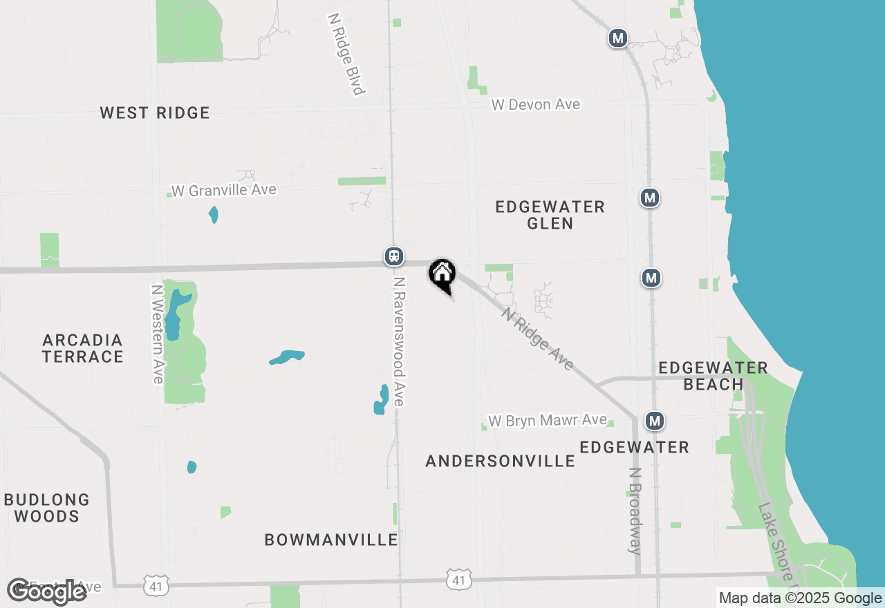 Map of 5916 N Paulina Street #1E, Chicago, IL 60660