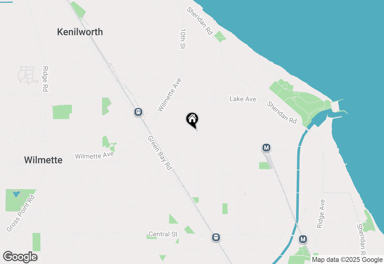 Map of 927 Greenwood Avenue, Wilmette, IL 60091