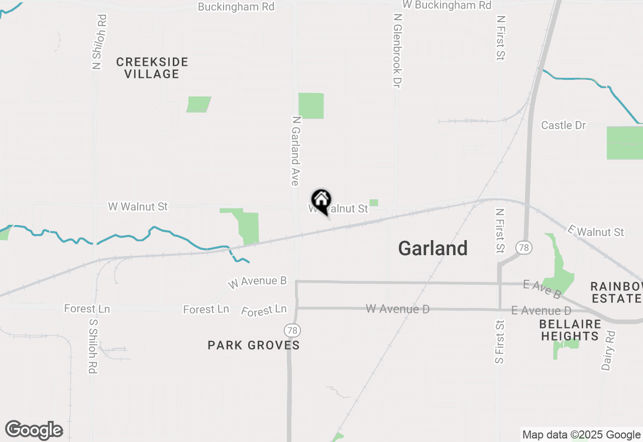 Map of 400 Ann Street, Garland, TX 75040