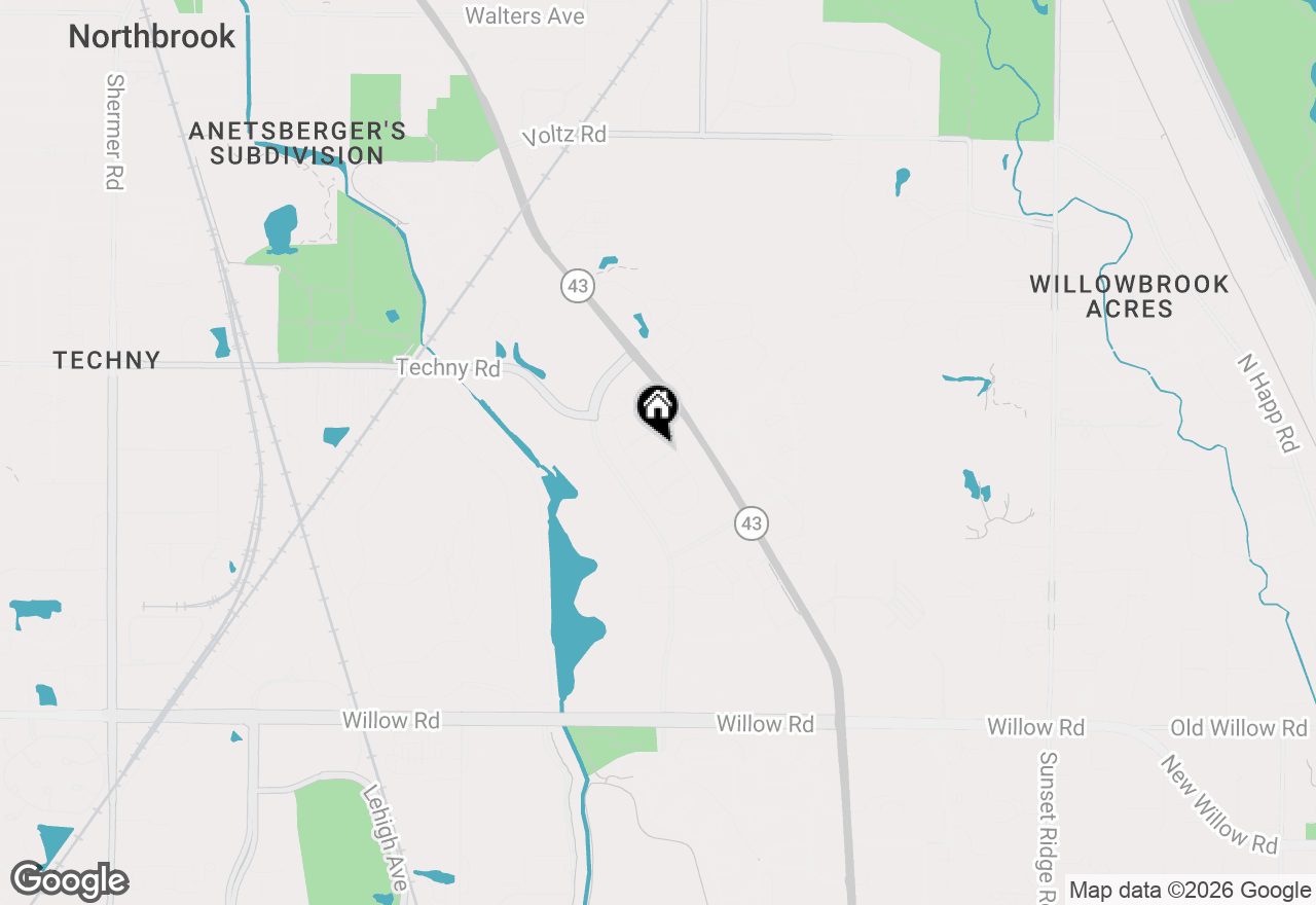 Map of 2142 Washington Drive, Northbrook, IL 60062