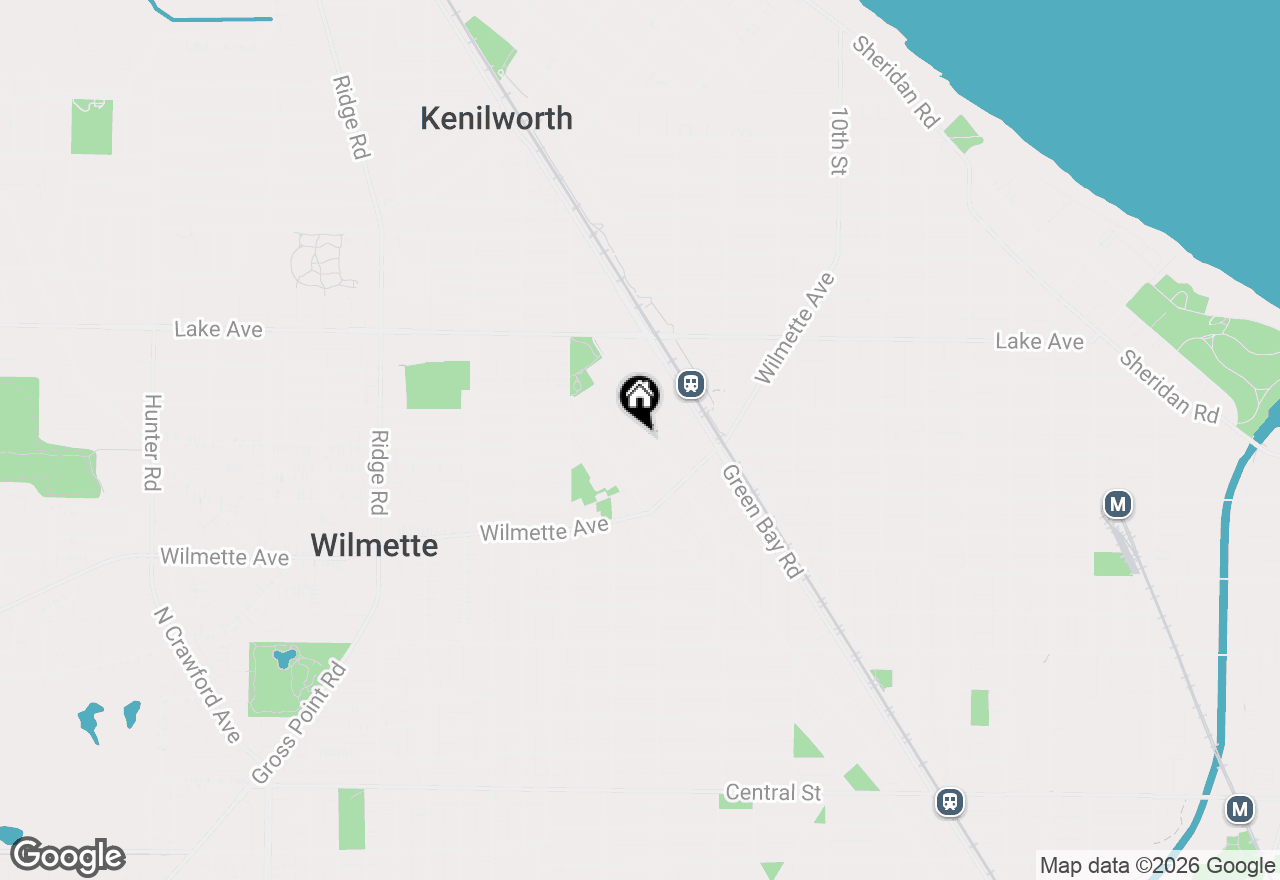 Map of 1304 Central Avenue, Wilmette, IL 60091