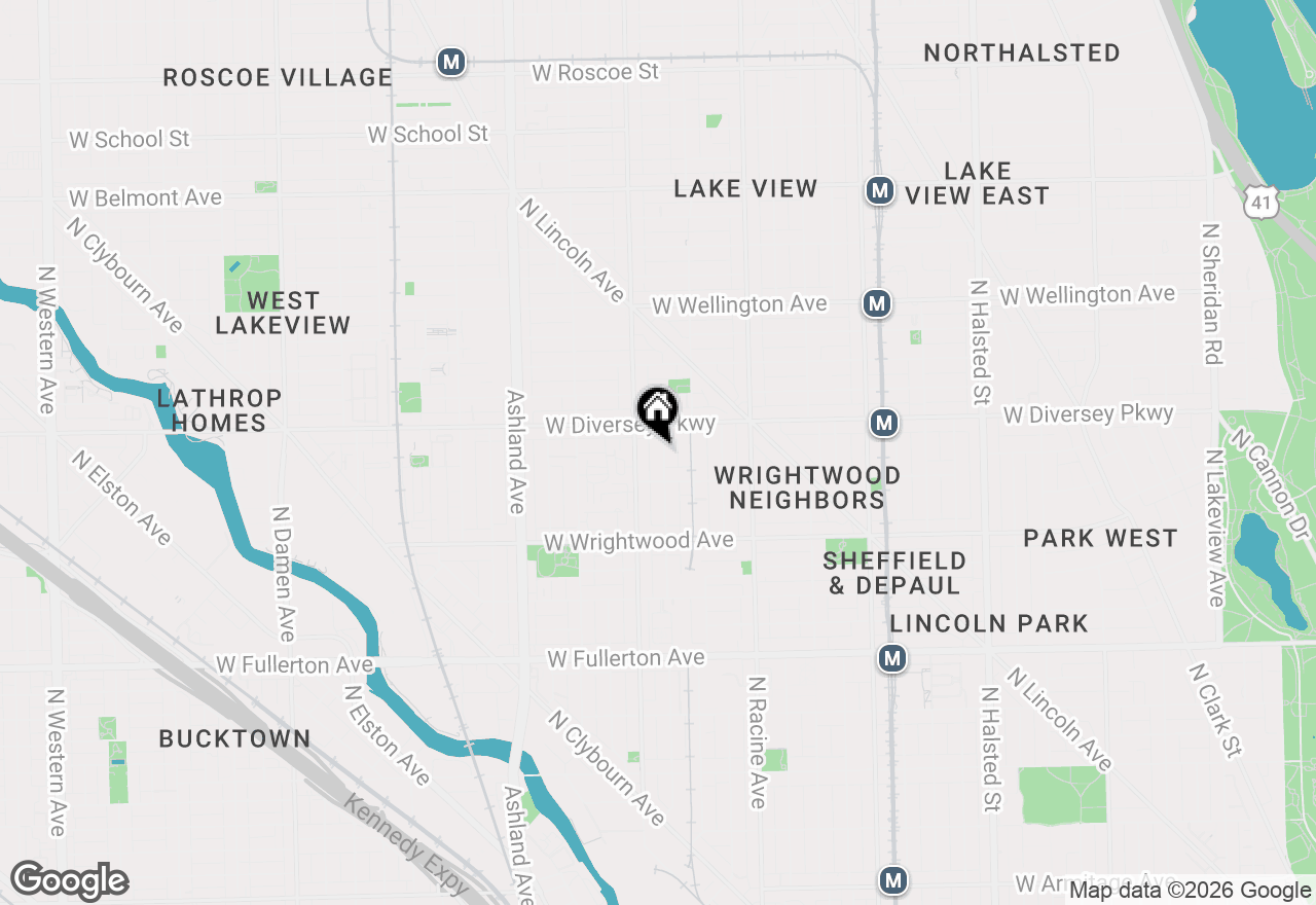 Map of 2728 N Wayne Avenue #2, Chicago, IL 60614