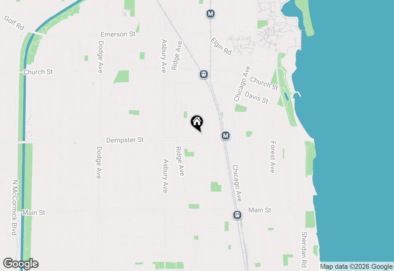 Map of 1310 Maple Avenue #5C, Evanston, IL 60201