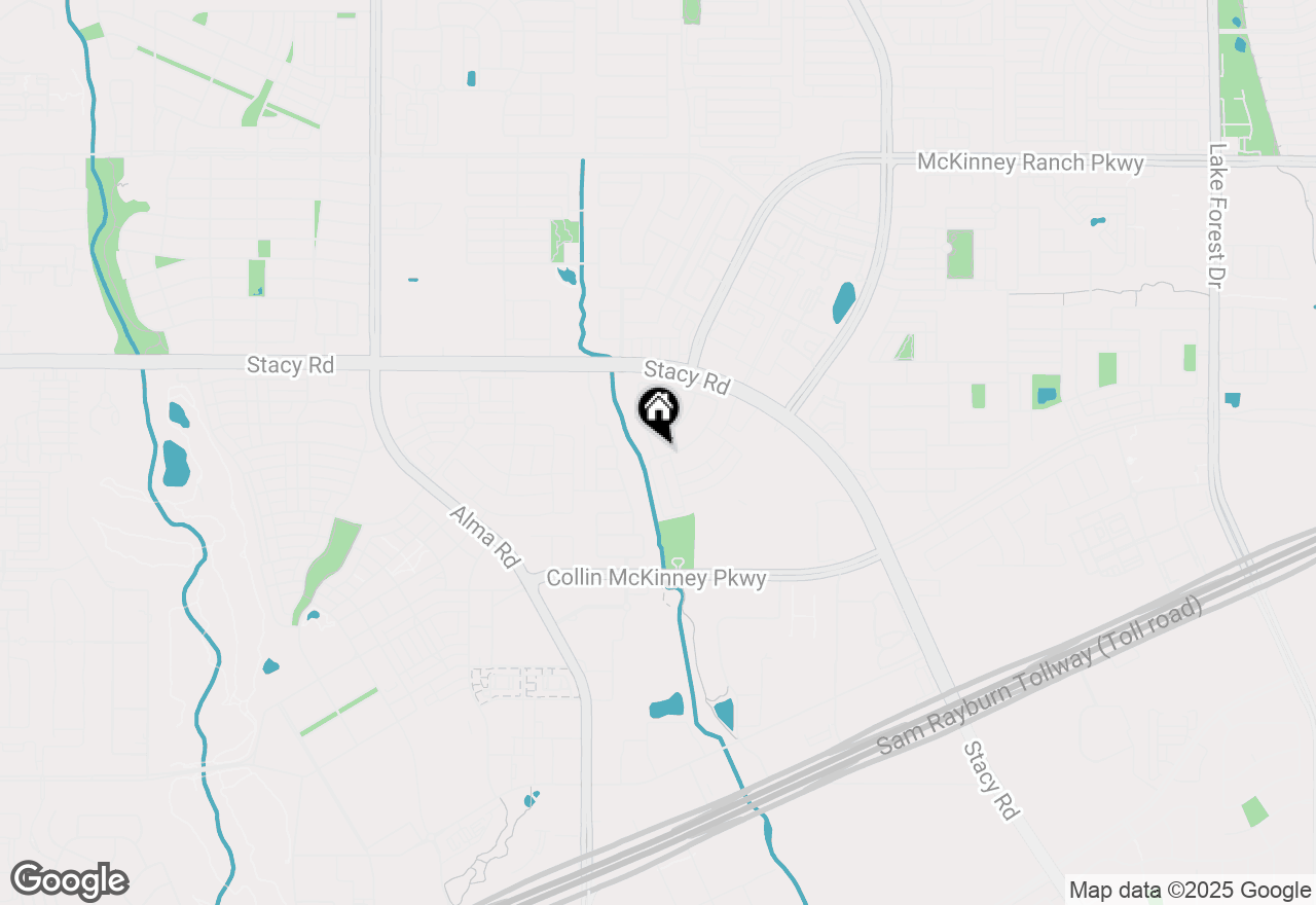 Map of 5313 Basham Lane, Mckinney, TX 75070