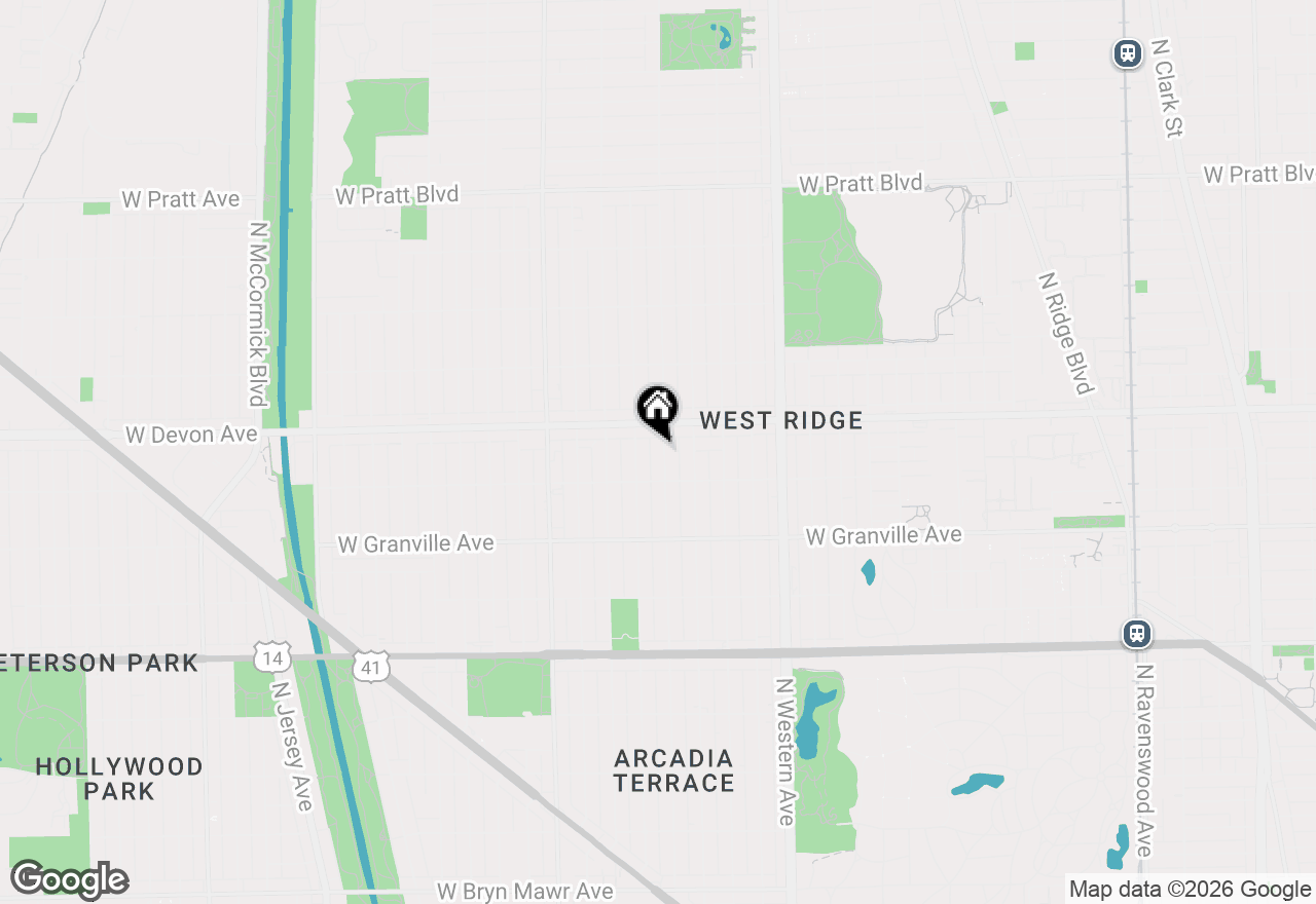 Map of 6330 N Rockwell Street #1, Chicago, IL 60659