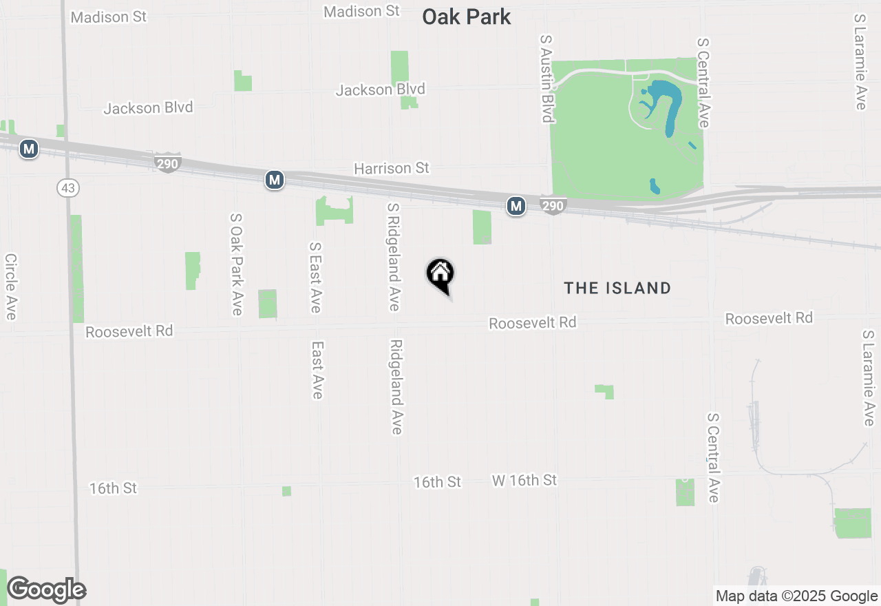 Map of 1170 Highland Avenue, Oak Park, IL 60304