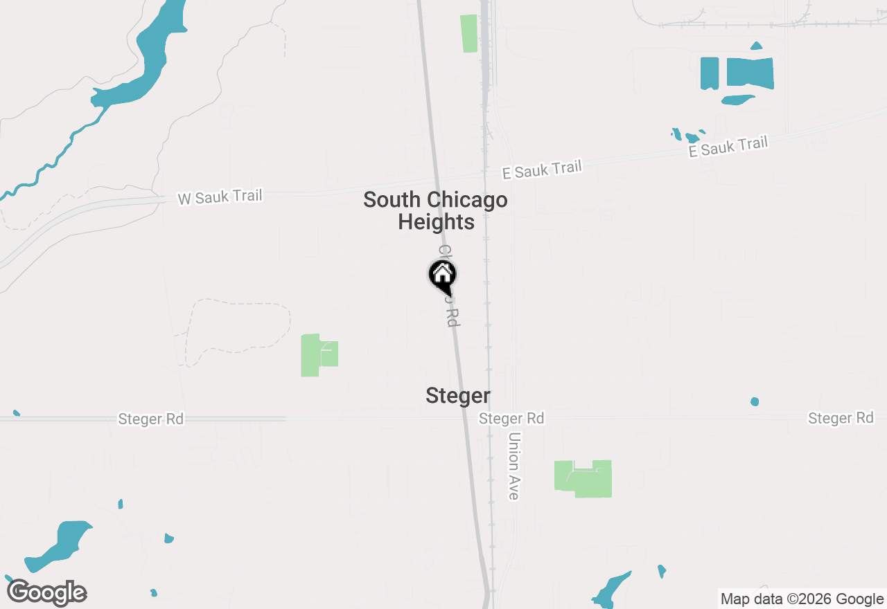Map of 14 W 31st Street, Steger, IL 60475