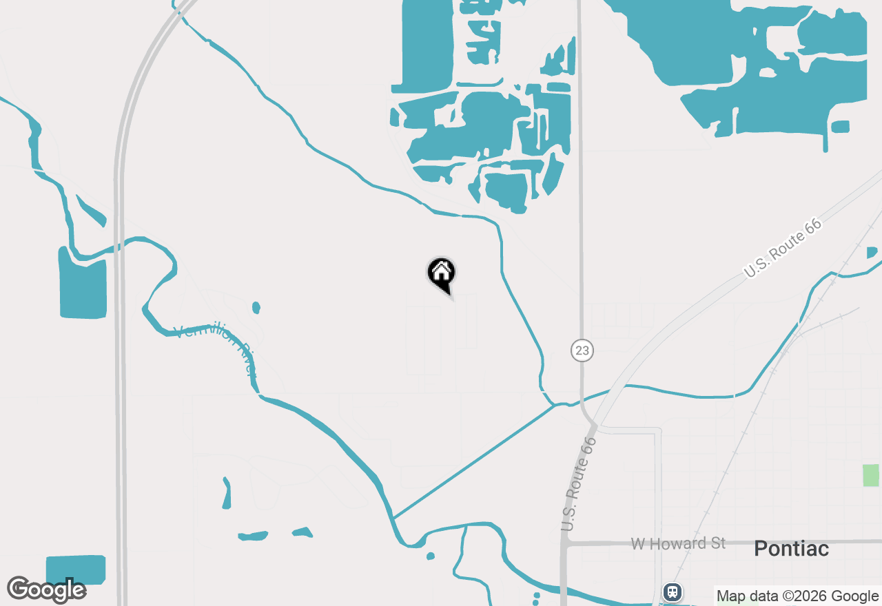 Map of 1301 W Indian Drive, Pontiac, IL 61764