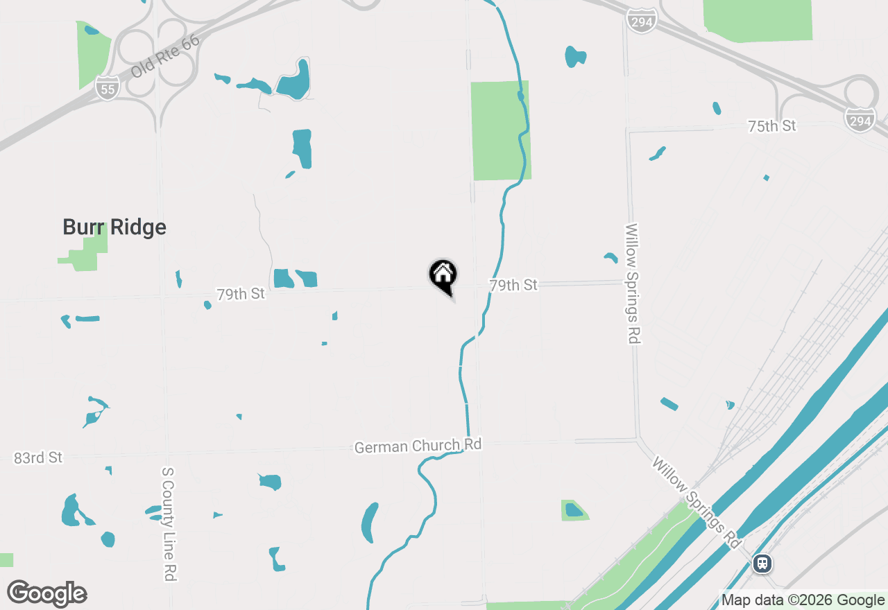 Map of 7941 Creekwood Drive, Burr Ridge, IL 60527