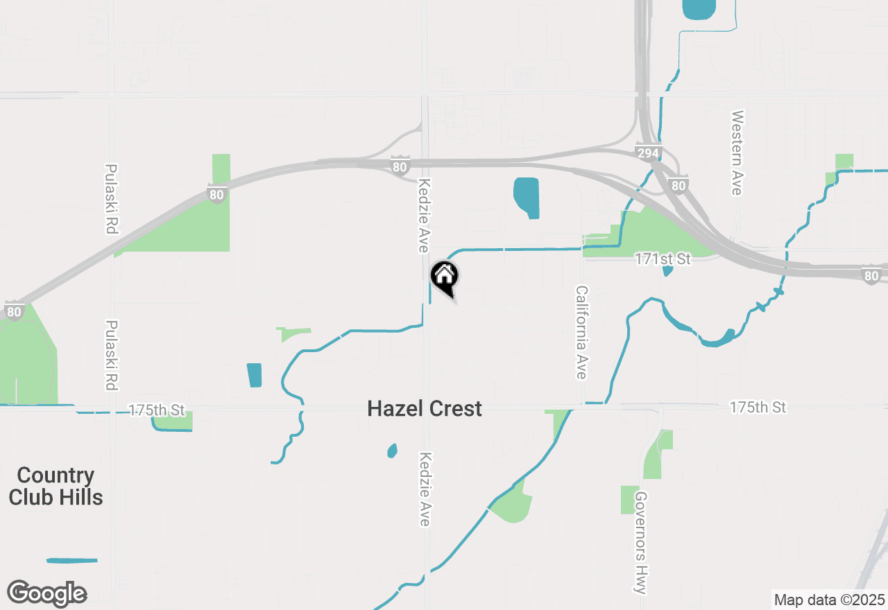 Map of 3124 Woodworth Place, Hazel Crest, IL 60429